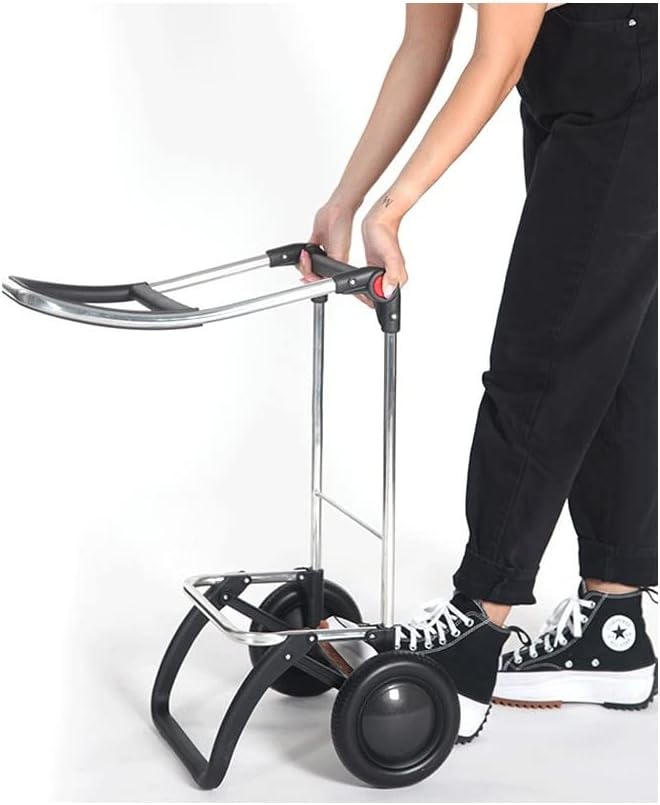 ROLSER I-Max Tweed 2 Wheel Foldable Shopping Trolley - Black - Image 4